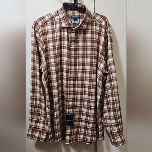 Peter Millar Trento Italian Flannel Button Down Sport Shirt Men's Multiple Sizes